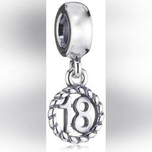 Authentic Pandora 18th Birthday Retired Charm